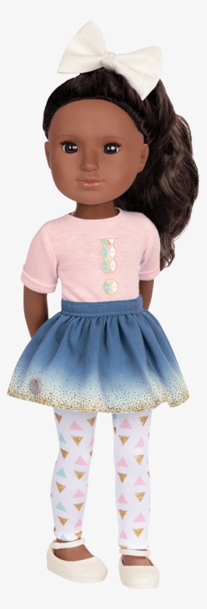 Keltie Inch Doll Brunette Brown Eyes African American - Glitter Girls By Battat #3878736
