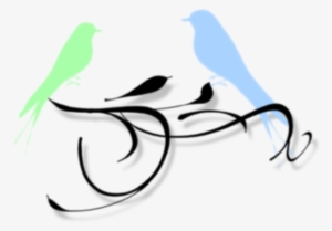 Love Birds Light Blue And Light Green Png - Love Birds Png #3878831