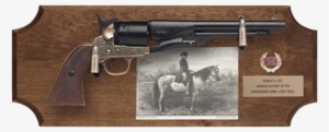 Lee Framed Pistol Dark Wood Display Plaque - Robert E. Lee Deluxe Framed Pistol Set Dark Wood #3879480