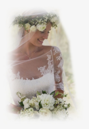 Flower Crown Midi Wedding Dress #3880113