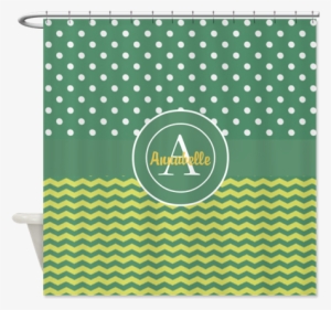 Dark Green Gold Polka Dot Chevron Shower Curtain On - Gtx 1080 Ti Backplate #3881841