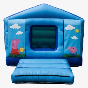 Peppa Pig & George 10ft X 12ft House Shape Bouncy Castle - Castle #3882401