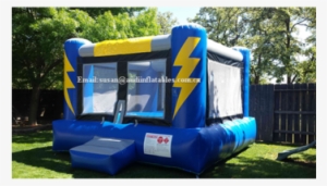 Wide Open Thunder Bolt Theme Bouncy Castle Inflatable - Inflatable #3882427