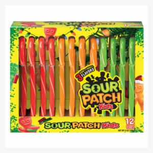 Sour Patch Kids 12 Super Sour Candy Canes 150g - Sour Patch Kids Big Kids Candy 9 Oz. Pouch #3882428