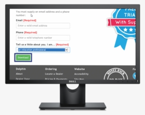 An Example Of A Button Found On A Web Page - Dell Monitor E2016h 19.5 #3883239
