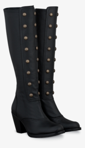 Olson Black Leather Ladies-boots Large - Boot #3883244