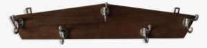 Coat Rack 5 Vintage 1960 71x13cm Hooks - Shelf #3883493
