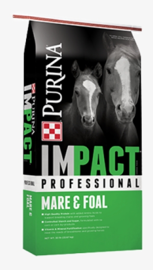 Purina Impact Professional Mare & Foal Horse Feed - Purina Berry Good Senior Horse Treats, 3 Lb. #3883700