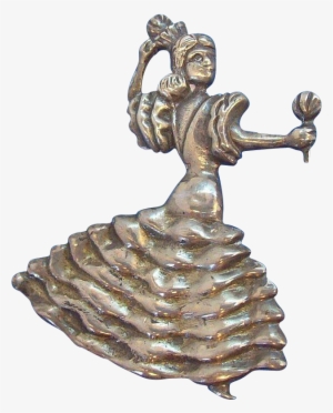Spanish Senorita Flamenco Dancer With Maracas Sterling - Dance #3883854