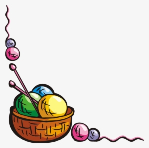 Yarn Border Clipart Yarn Clip Art - Knitting Clipart Free #3883915