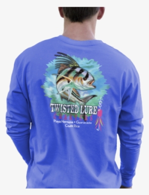 F016cdd7e6271501002414 Twisted Lure Male Mockup - White Cotton Long Sleeve Fishing Shirts #3884215