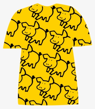 T-shirt Yellow White Red - T-shirt #3884263