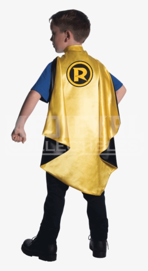 Kids Robin Deluxe Cape - Superman And Bat Halloween Costumes #3884496