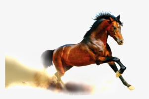 Yellow Running Horse Pattern Design #3886328