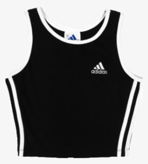 Transparent Png Adidas Clothing Black Mine S Yebbi-gongju - Black Adidas Tank Crop Top #3886503