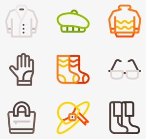 Autumn Clothes & Accesories - Vector Graphics #3887095