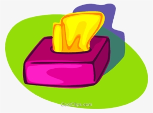 Kleenex Box Royalty Free Vector Clip Art Illustration - Kleenex Box #3888114