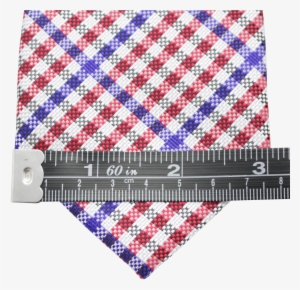 Red, White, And Blue Gingham Patterned Zipper Tie - South Africa Cars Disney #3888228