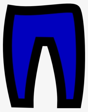 Blue Pant Cliparts - Blue Cartoon Pants #3888942