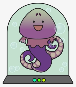 This Free Icons Png Design Of Cheerful Alien Squid #3892148