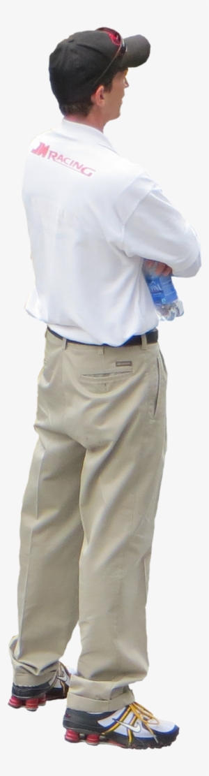 Man In Ball Cap And Gym Shoes - Standing #3892826