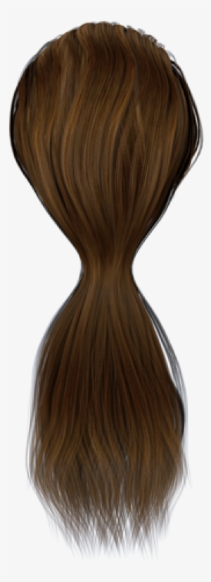 Clip Black And White Library Png Hd Transparent Images - Brown Hair Png Ponytail #3893369