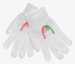 White Knit Gloves - Knitting #3893484