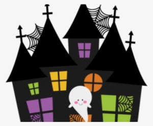 Haunted House Clipart - Cute Haunted House Clipart #3893559