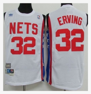 Brooklyn Nets - Julius Erving 32 York Nets White Classic Throwback #3894231