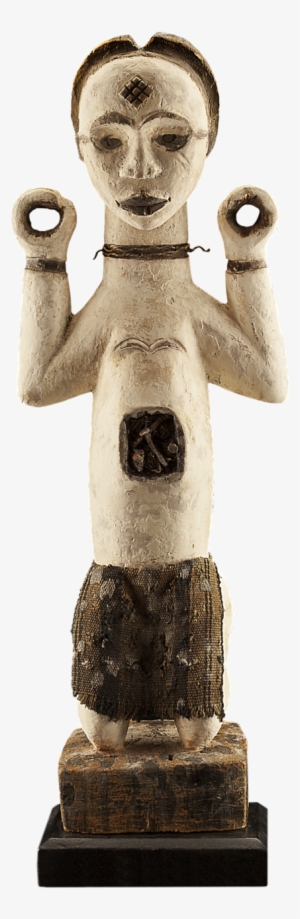 K0102 Try 2 Punu Female Kneeling Figure-01xn - Statue #3894347