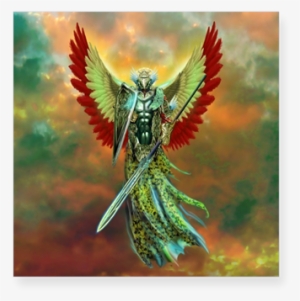 Warrior Angel Square Sticker - Cafepress Warrior Angel Tile Coaster #3894463