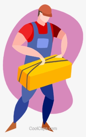 Farmer With A Bail Of Hay Royalty Free Vector Clip - Diction #3895512