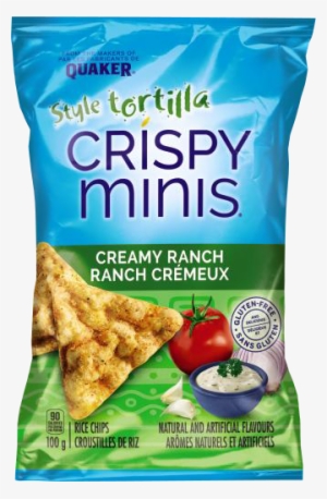 Quaker® Crispy Minis® Tortilla Style Creamy Ranch Rice - Quaker Crispy Minis Sea Salt & Lime Rice Chips #3896042