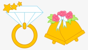 Wedding Cake Clipart Bells And Ring - Must Ship Today General Information Labels,paper,black #3897137