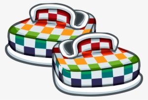 Rainbowcheckeredshoes - Rainbow Clothes Club Penguin #3897537