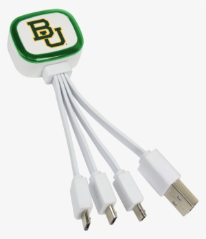 Tri-charge Usb Cable - Ncaa Tri-charge Usb Cable W/ Lightning Adapter Baylor #3897671