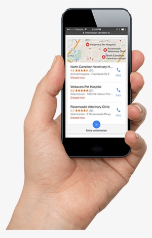 Be Found By Pet Parents From Anywhere At Anytime - Hand With Phone Png #3897837