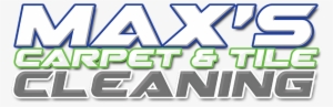 Max's Carpet And Tile Cleaning Logo Serving #3897965