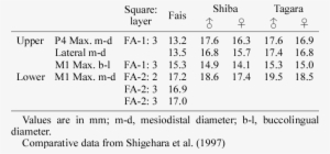 Measurements Of Dog Bones From Fais Island And Comparative - Number #3897966