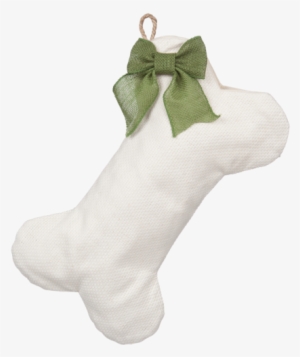 Woven Dog Bone Christmas Stocking With Optional Bow - Dog Bone Christmas Stocking #3898104