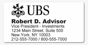Custom Stickertape™ Labels For Ubs - Label #3898424