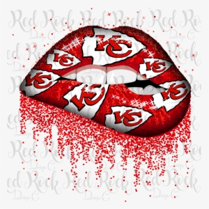 Kc Chiefs Glitter Lips - Kansas City Chiefs Lips #3898534
