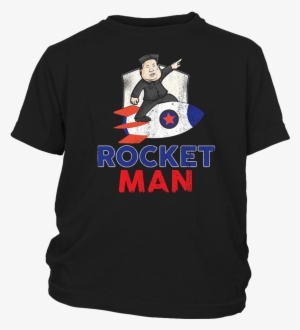 Rocket Man Kim Jong Un North Korea Funny Tee Shirt - Legends Are Born On 19 #3898619