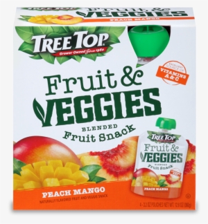 Peach Mango Fruit & Veggies Blended Fruit Snack Pouch #3898763