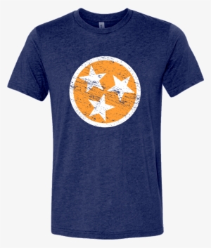 Orange On Navy - Types Of Shirt Women #3899060