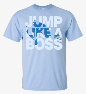 Jump Like A Boss Youth Boys High Jump T-shirt - Undefeated Basketball Champion Shirt Design #3899347