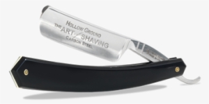 Barber~black Straight Razor- Bobby The Art Of Shaving, - Hunting Knife #3899417