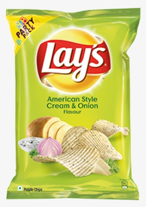 Picture Of Lays Potato Chips - Lays American Style Cream And Onion #3899796