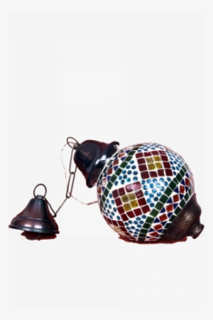 Round Handcrafted Ceiling Lamp - Art #3899844