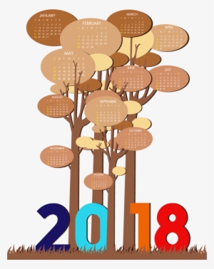 Free Png 2018 Png Calendar Template Png Images Transparent - Descargar Gratis La Imagen Del 2018 #390129